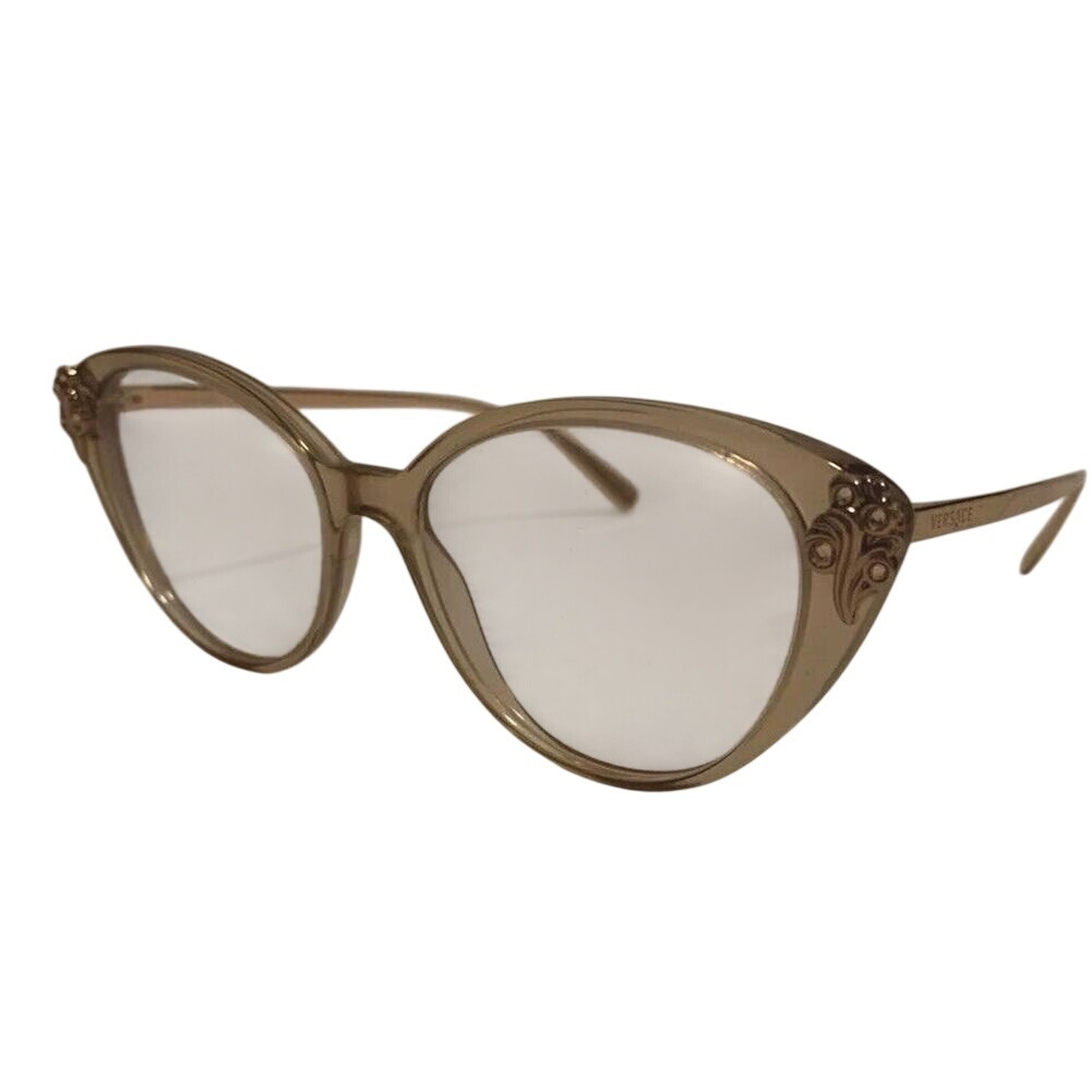 Versace Eyeglasses Cat Eye glasses Frames Only Brown Optical‎ Vintage COA